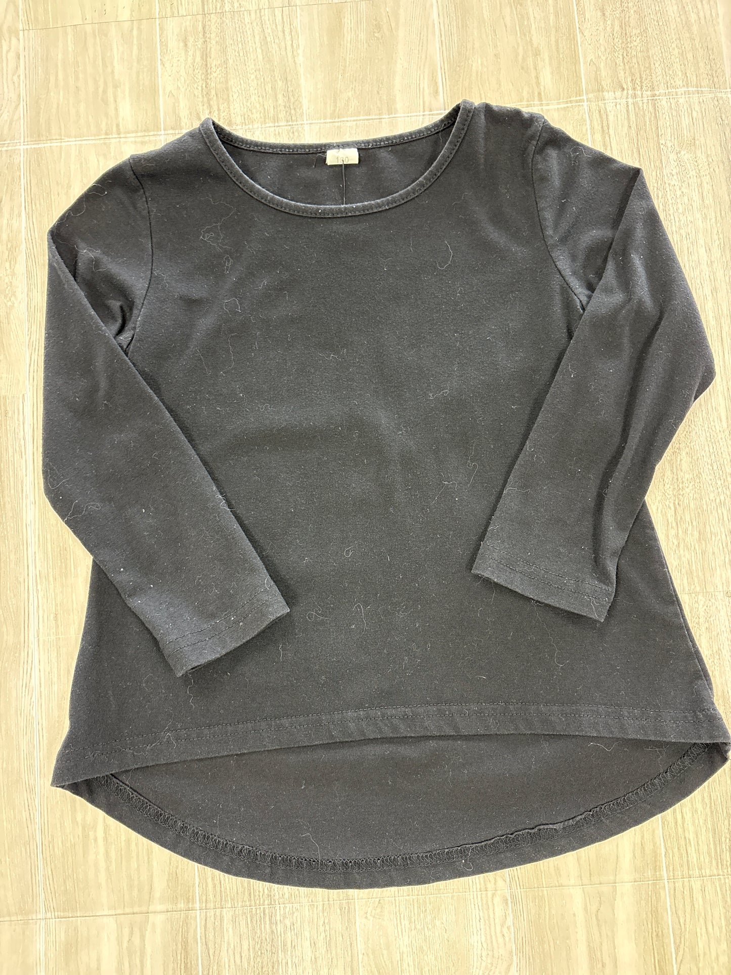 6/7 Black Basic Long Sleeve