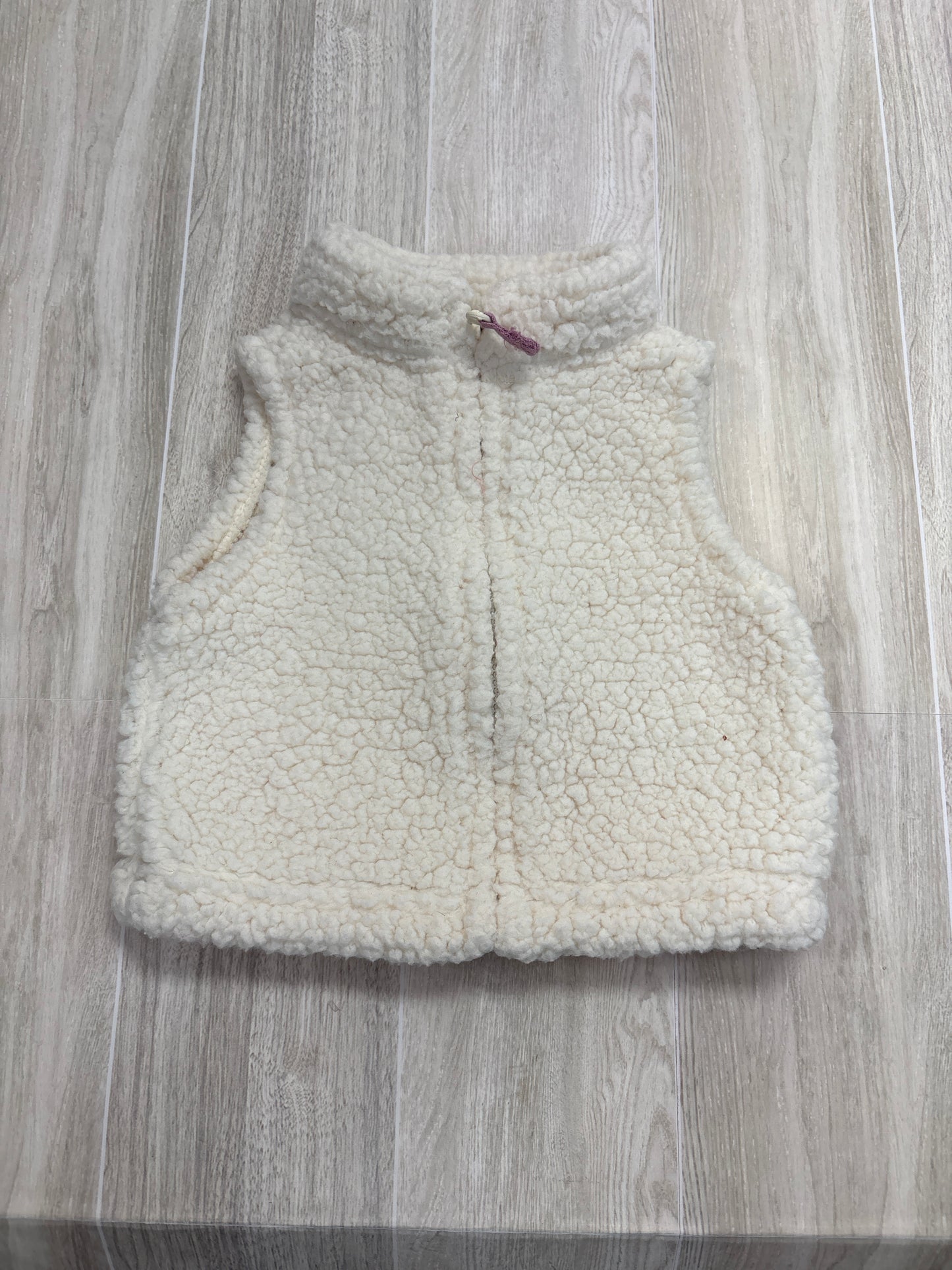 Newborn Cream Sherpa Vest