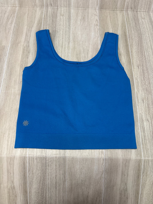 Womens Small Bright Blue Ribbed Tank