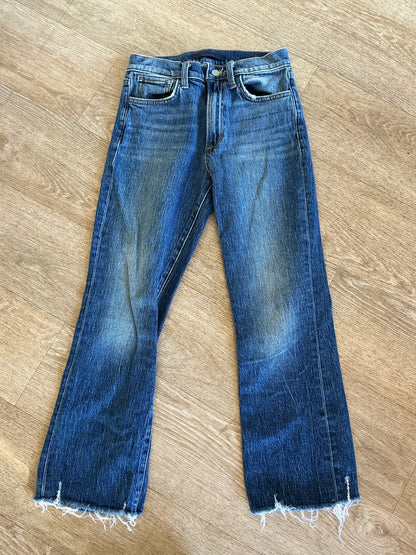 Womens 26 High Rise Bootcut Denim Pants