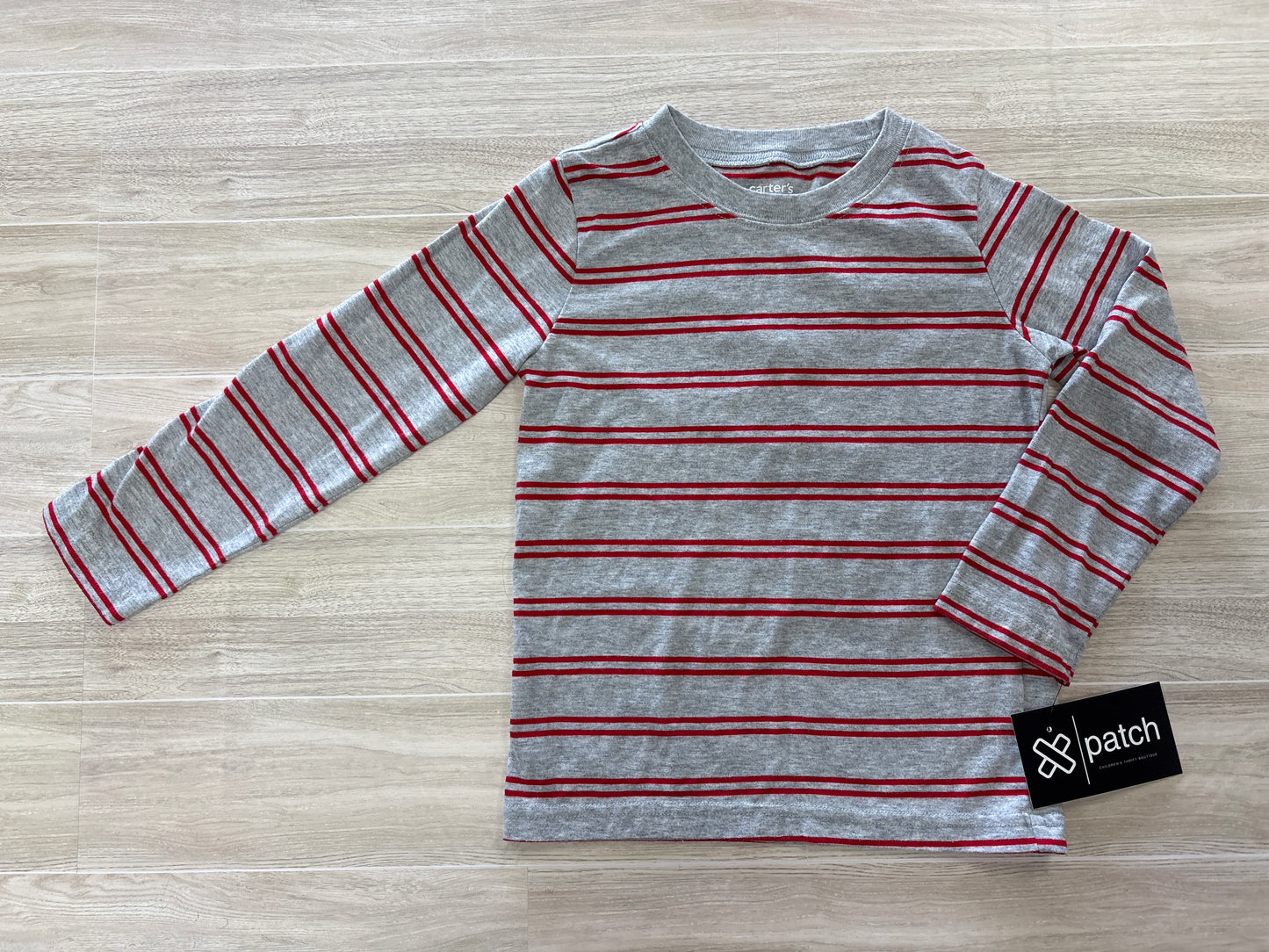 4T Red Striped Long Sleeve