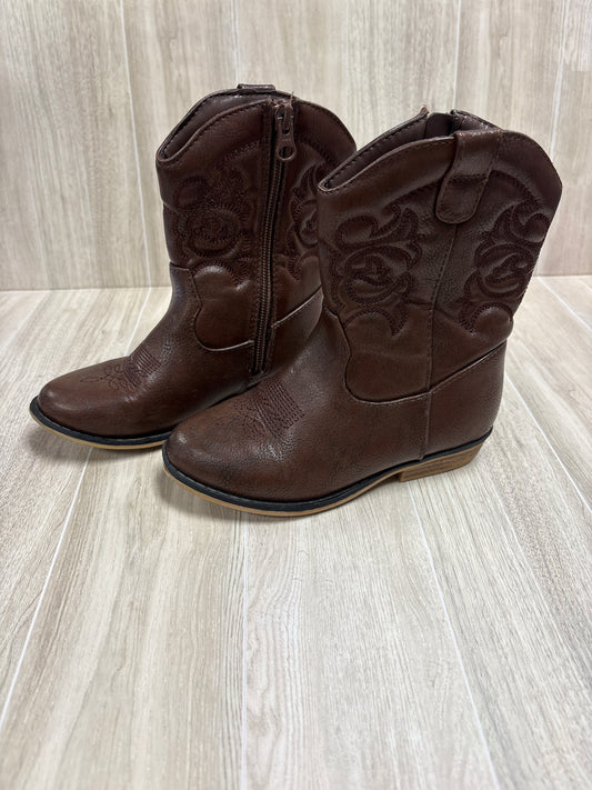 11c Brown Western Boot