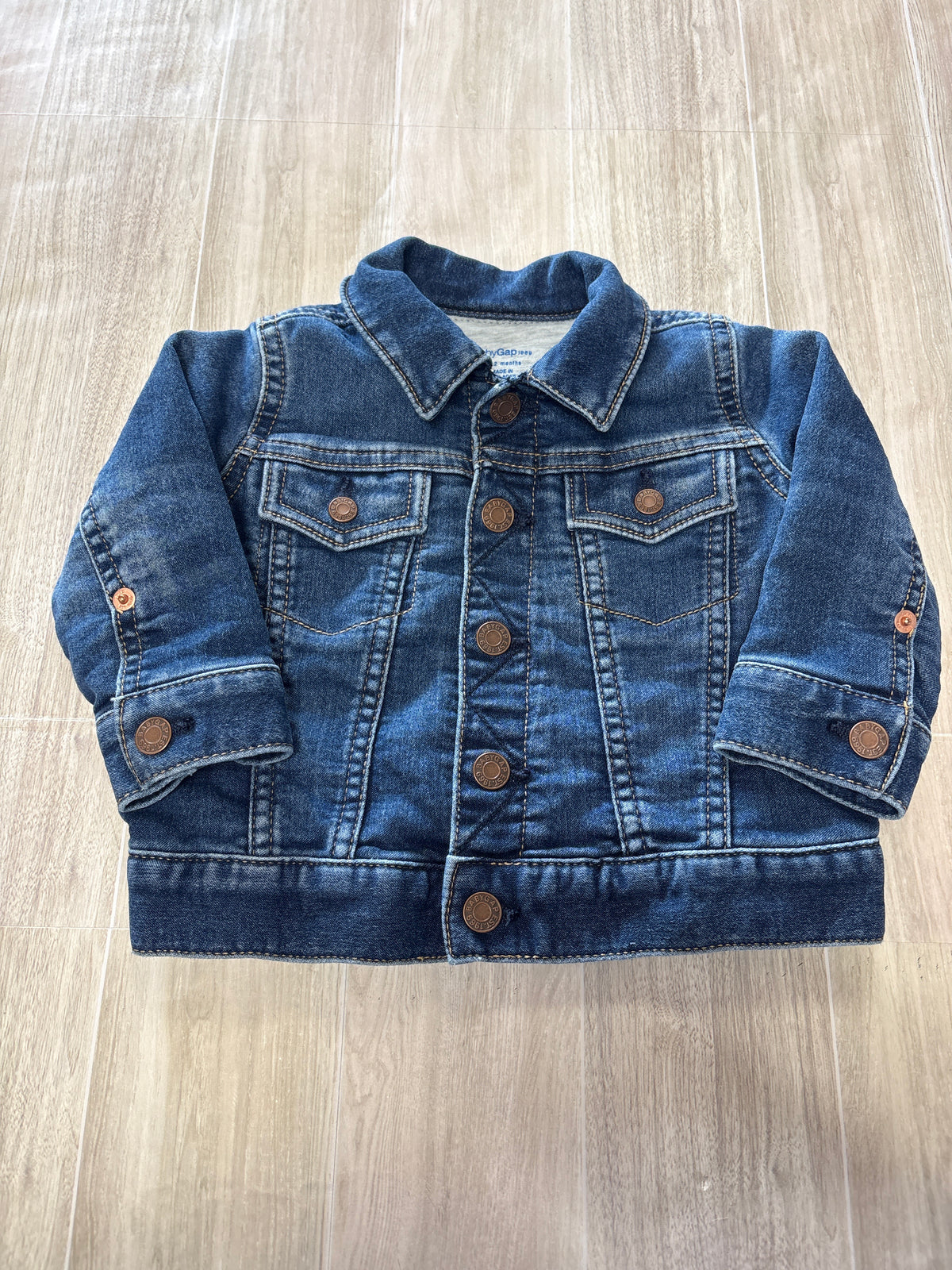 6-12m Baby Gap Lined Denim Jacket