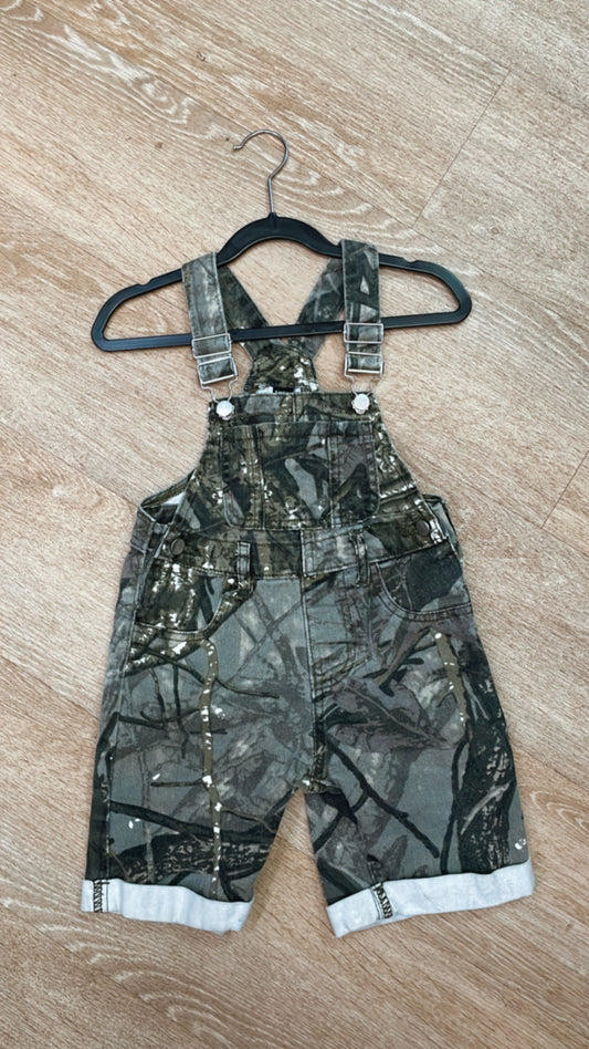 4T Camo Shortie Overalls