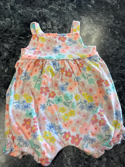 Newborn Floral Tank Romper