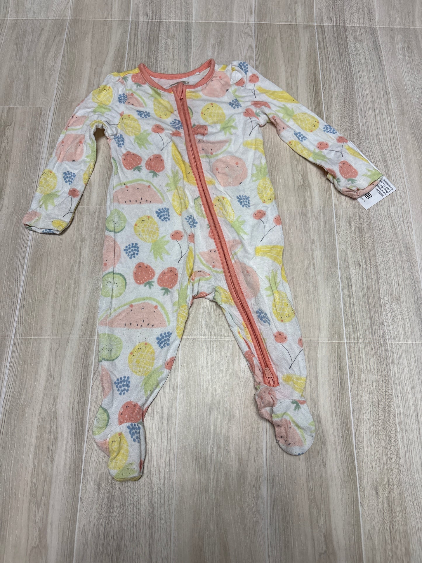 Newborn Green Ribbed Footless Pajama Romper