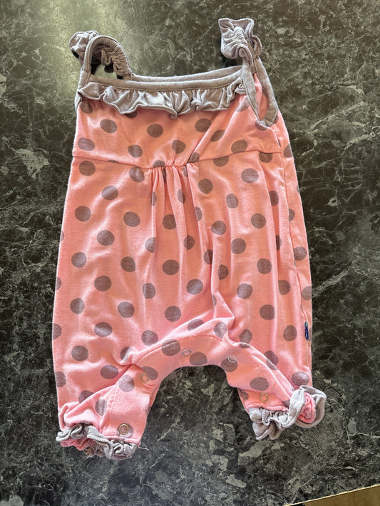 3-6m Kickee Pants Pink Polka Dot Tank Jumper