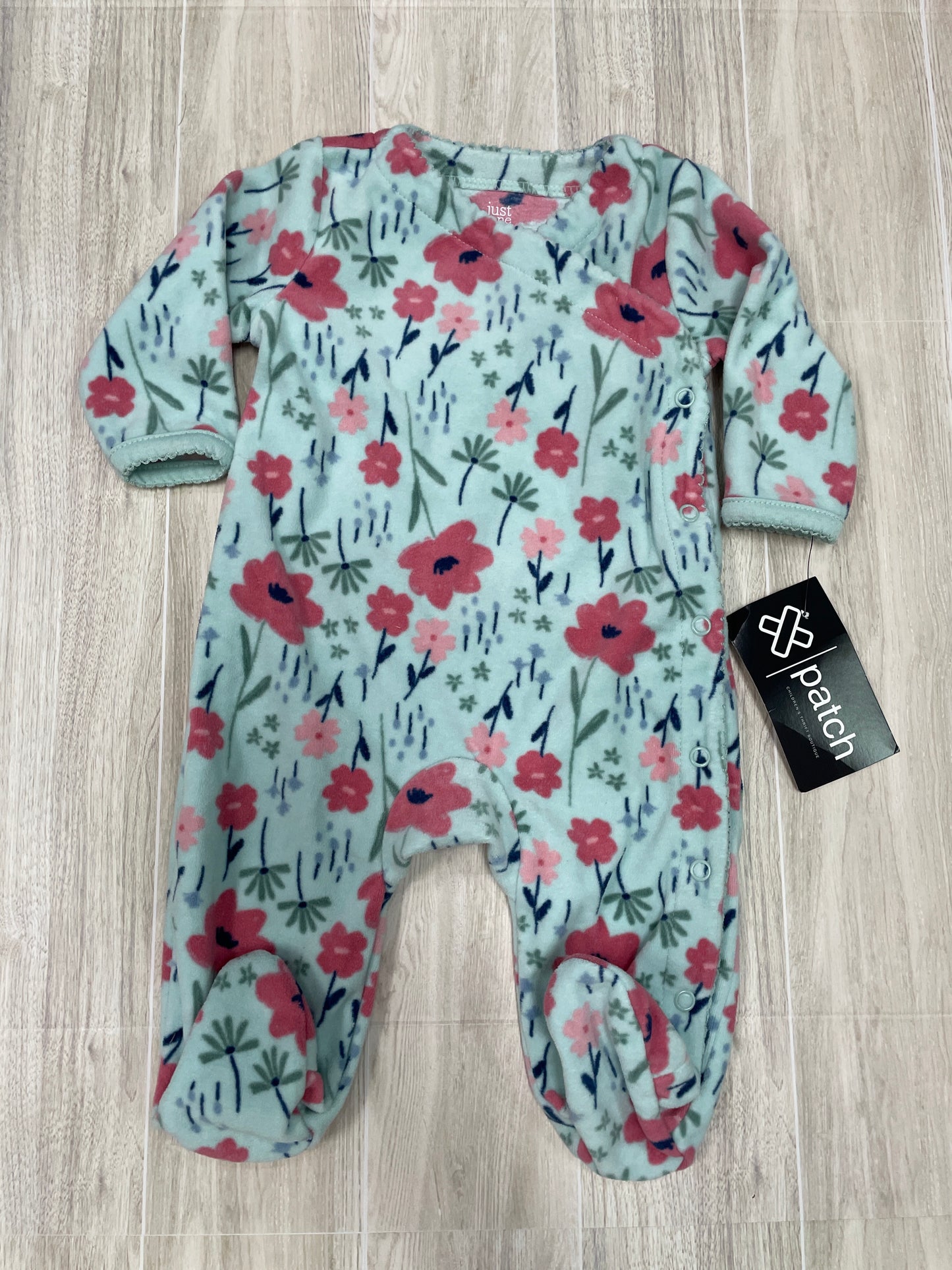 3m Fleece Floral Button Pajama