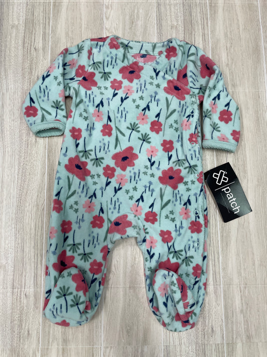 3m Fleece Floral Button Pajama