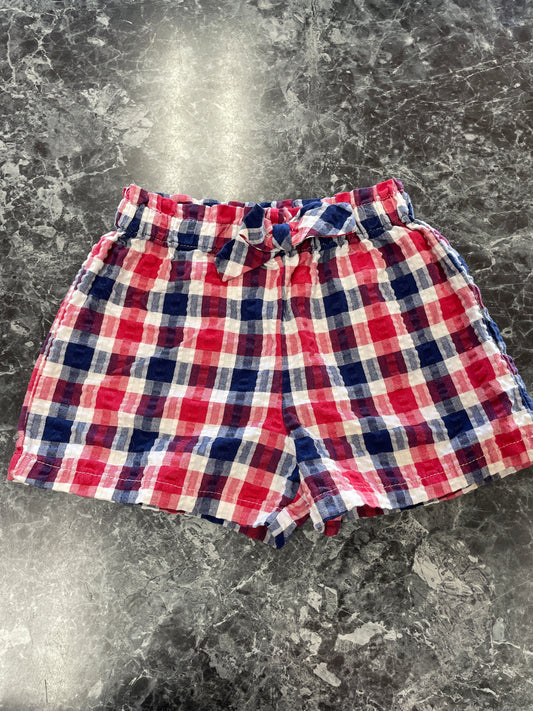 4T RWB Checkered Shorts with Bow
