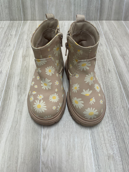 9c Tan Flower Boots