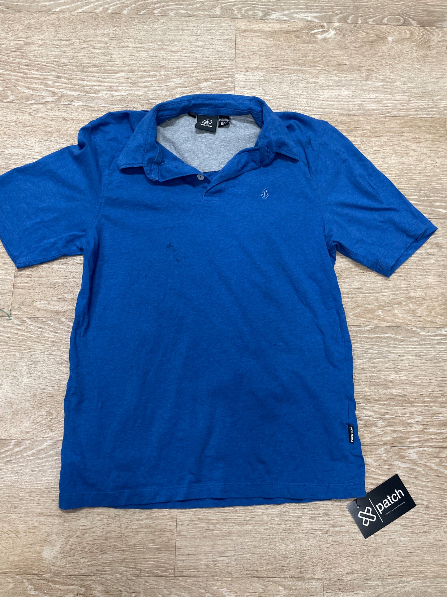 16 Volcom Blue Polo Tee