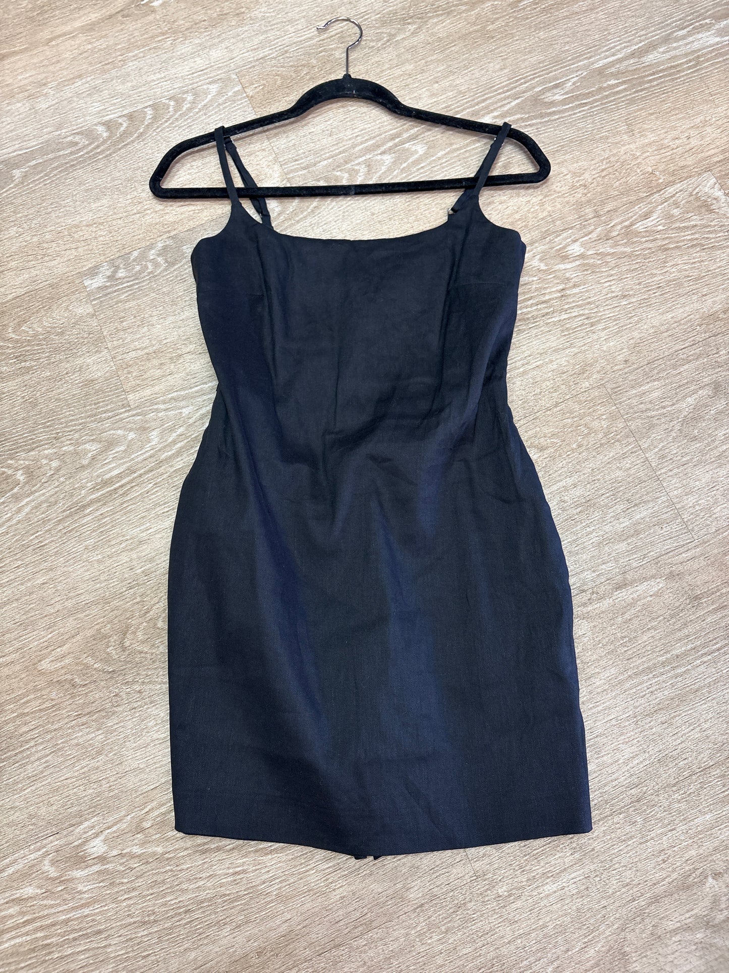 NWT Womens 0 Madewell Black Tank Rompered Dress