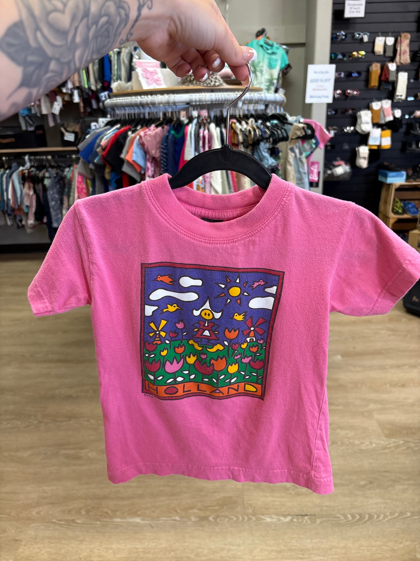 3T Pink Holland Graphic Tee