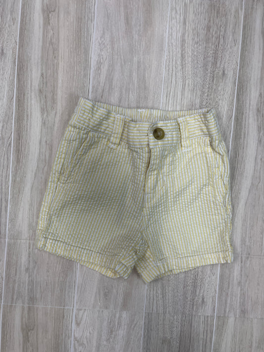 3-6m Janie + Jack Yellow Pinstripe Shorts