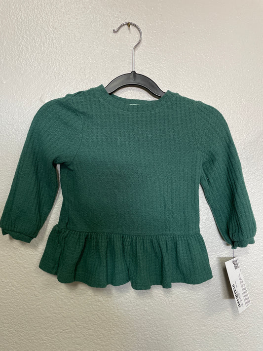 18m Emerald Green Waffle Knit Tunic