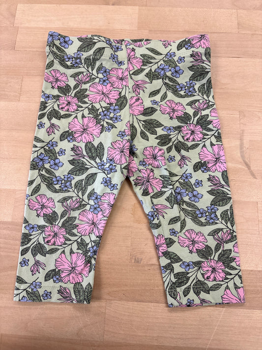 2T Mint Floral Leggings