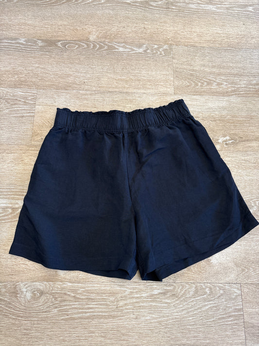 NWT Womens Medium Black Linen Shorts