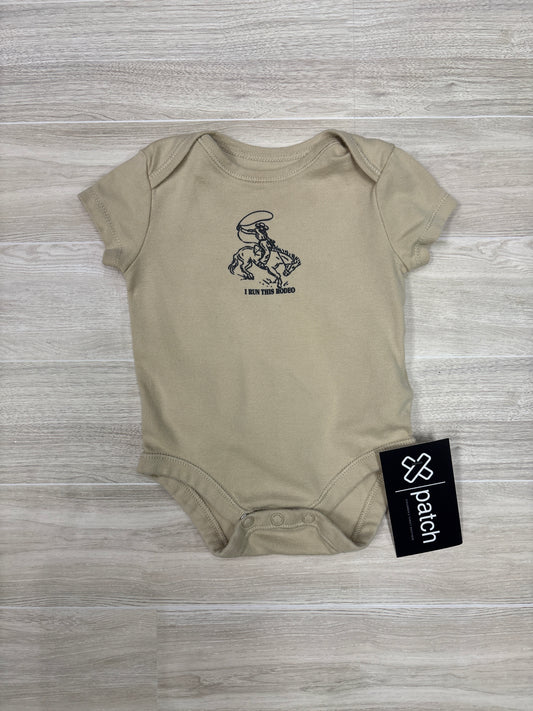 0-3m I Run This Rodeo Onesie