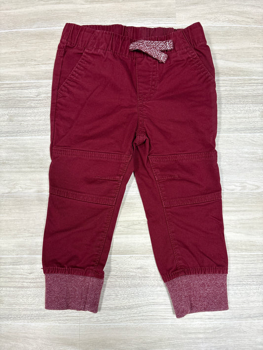 18m Maroon Reinforced Knee Jogger Pant