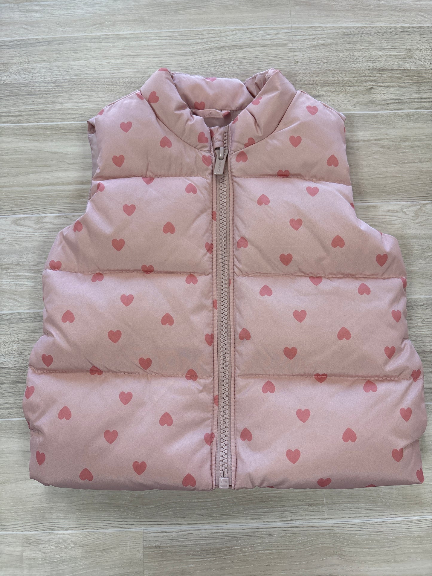 12-18m Light Pink Heart Puffer Vest