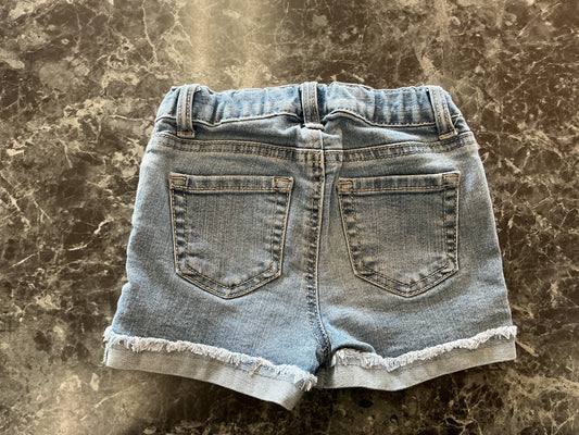 3T Strawberry Stitched Denim Shorts