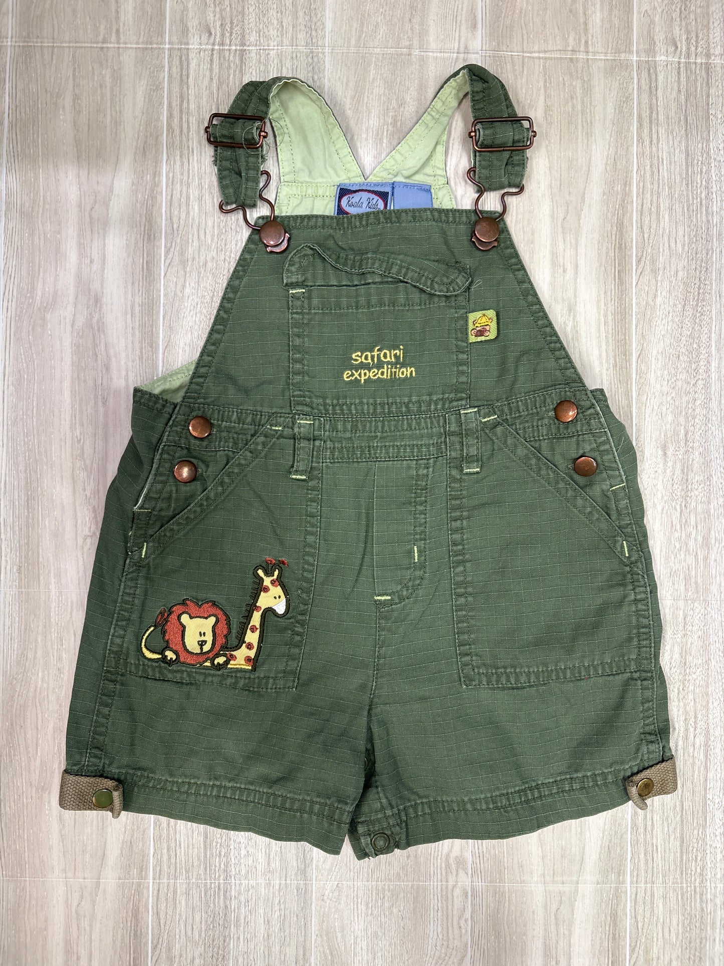 18m Koala Kids VINTAGE Green Safari Expedition Overall