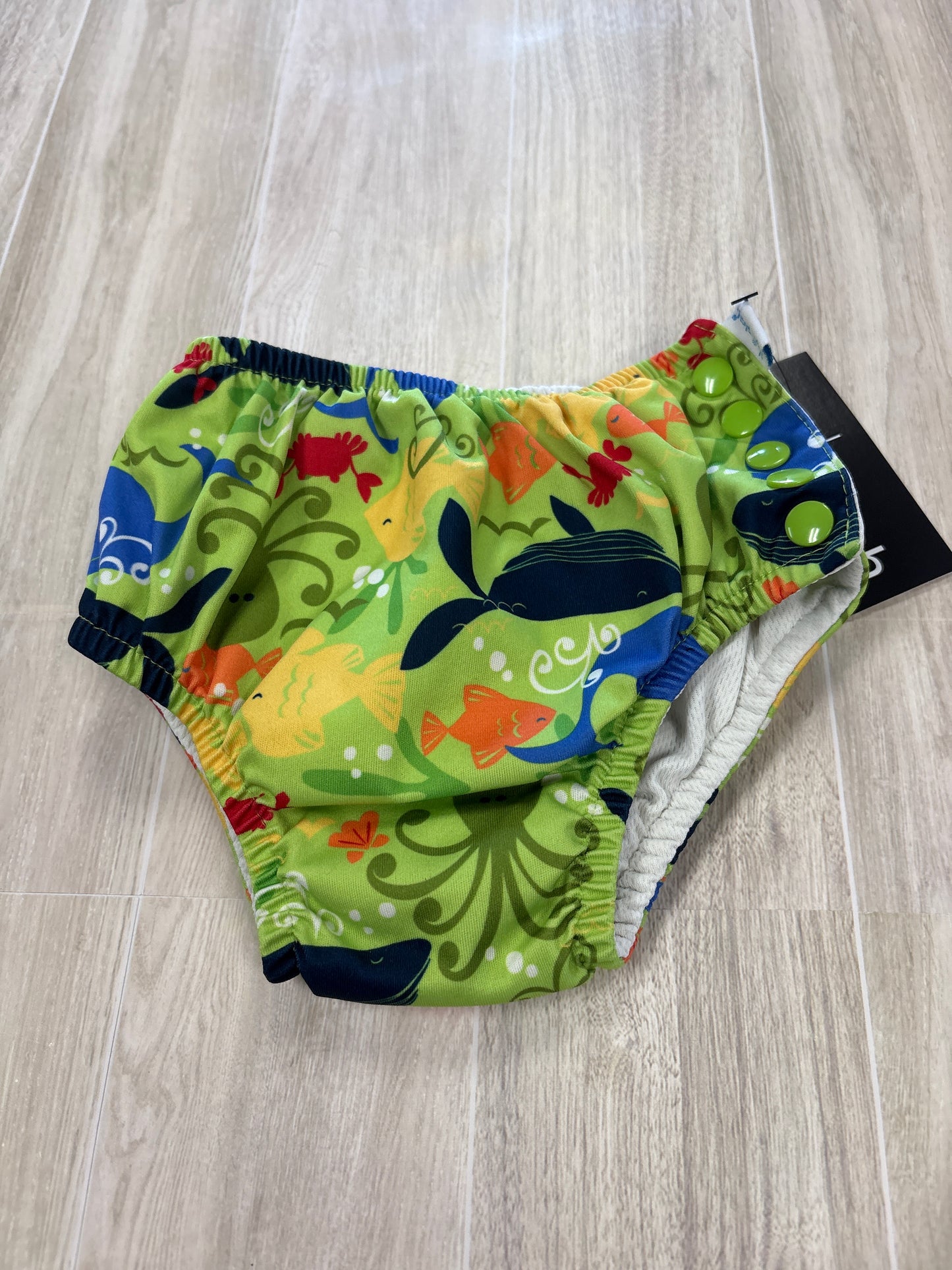 Swim Diaper - Green Under Water