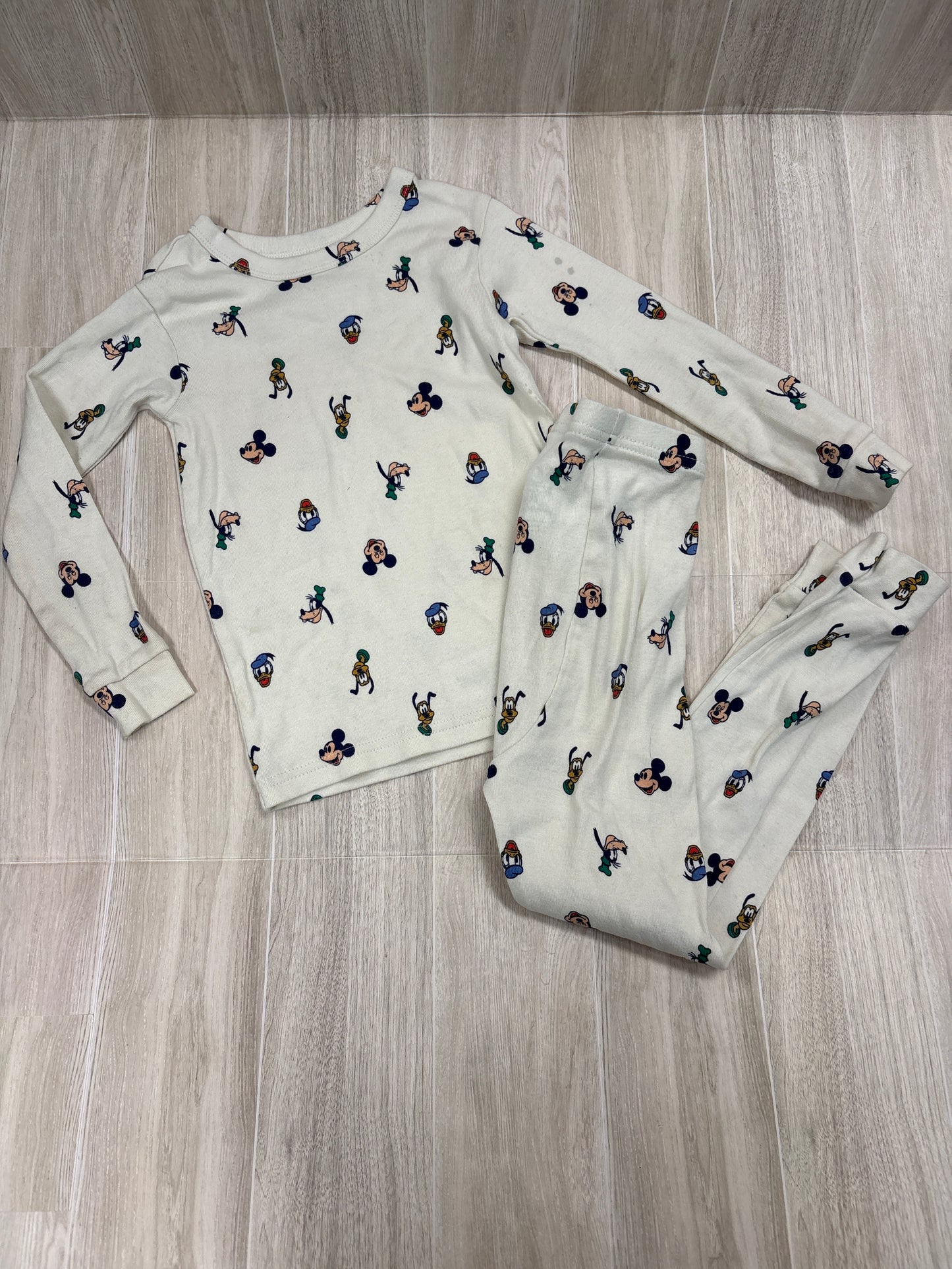 4T GAP Mickey + Friends Cream Pajama Set - Blemish