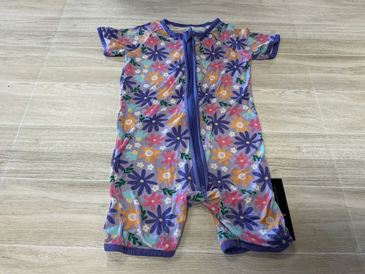 18-24m Purple Multi Flower Shortie Romper