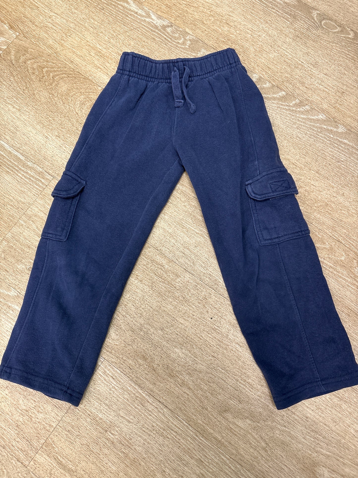 4T Navy Cargo Wide Leg Sweatpant