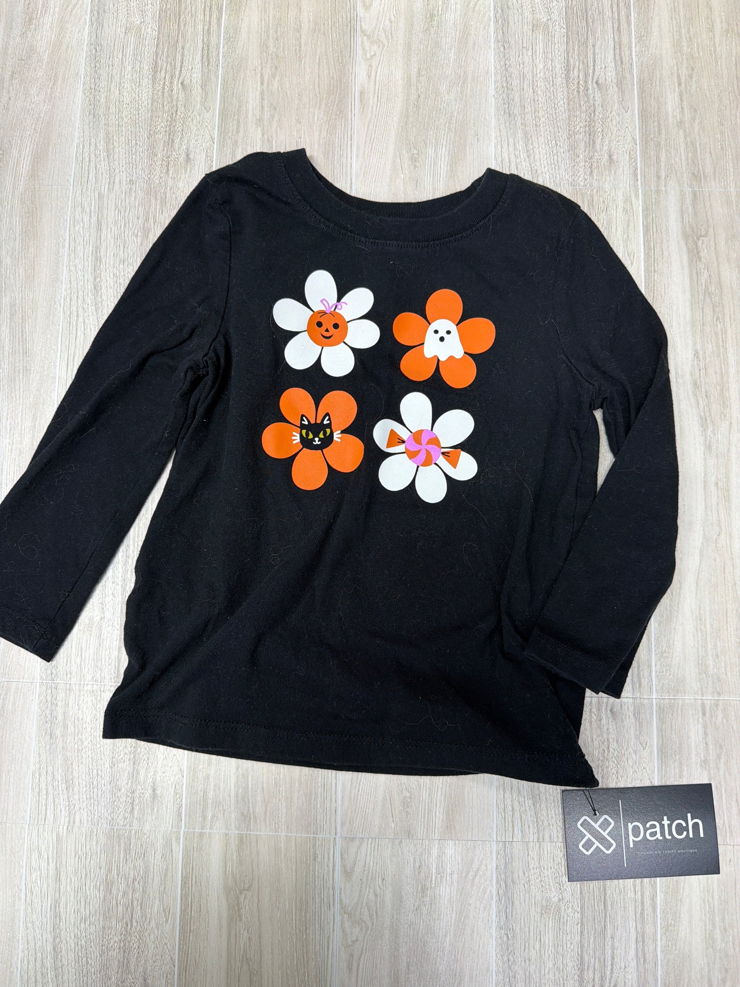 3T Halloween Floral Long Sleeve