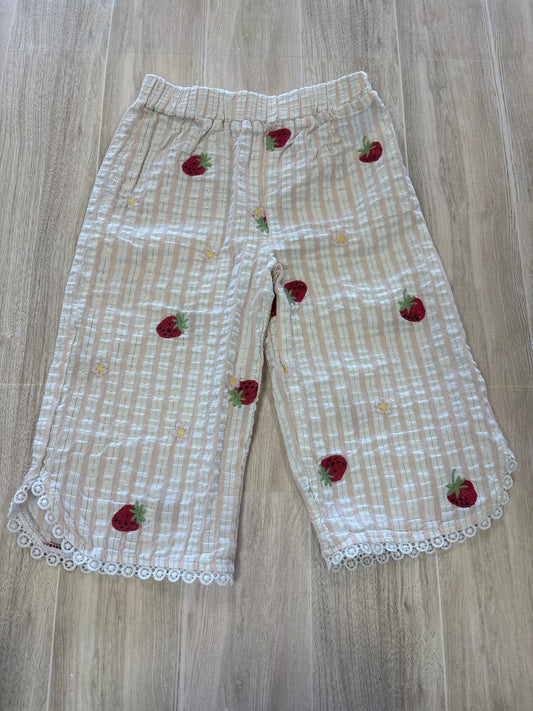 18m Striped Gauze Strawberry Pant