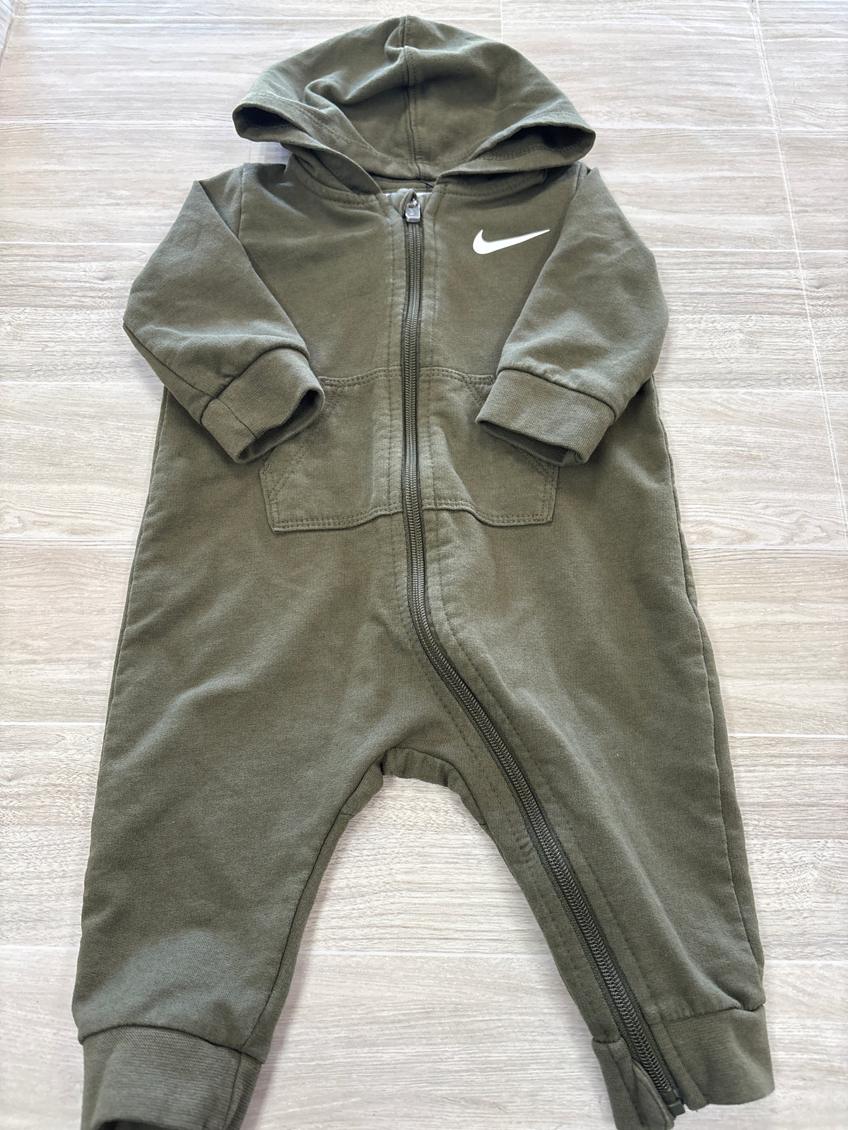 6m Dark Olive Nike Hooded Jumpsuit