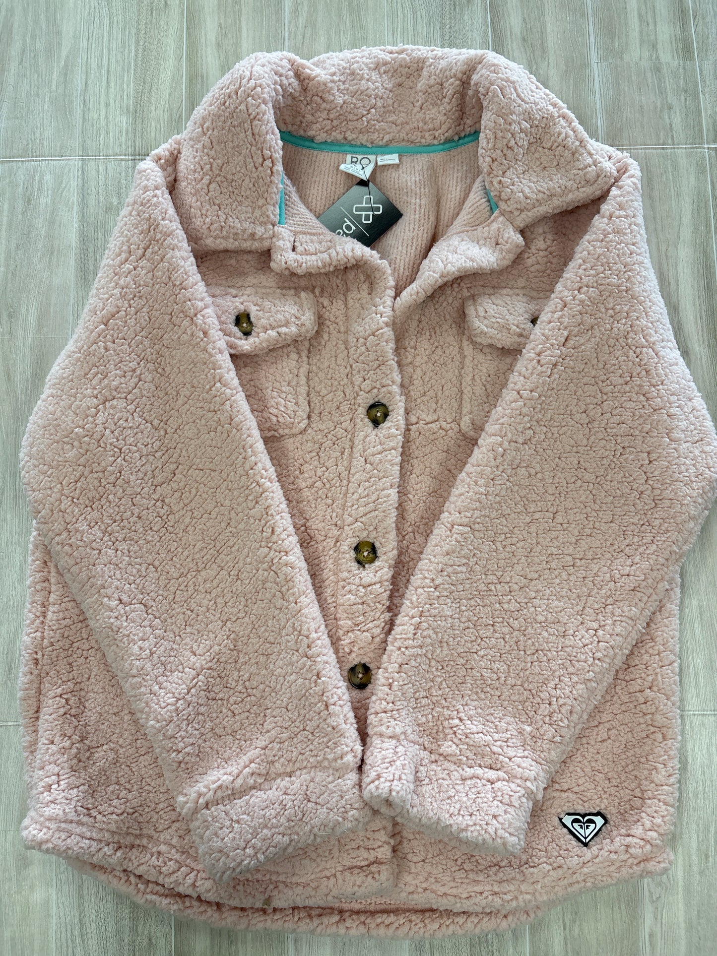14/16 Roxy Pink Teddy Sherpa Jacket