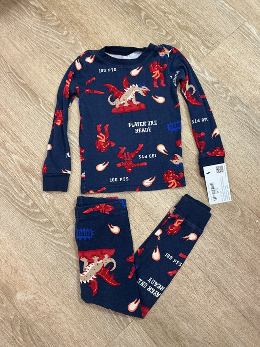 4T Dragon Gamer Pajama Set