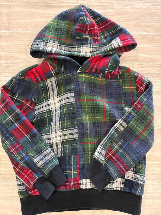 5T Green/Red Plaid Hoodie