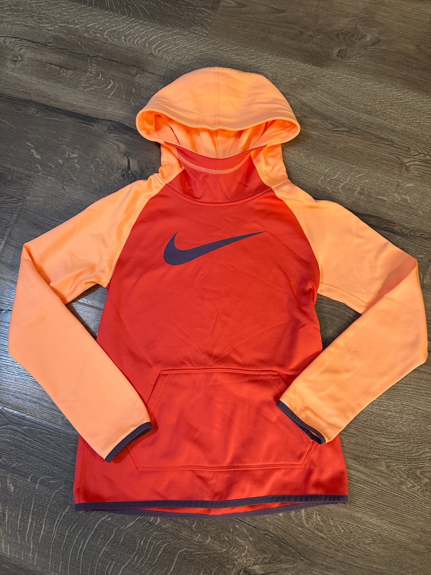 10/12 Nike Red/Orange Neon Athletic Hoodie