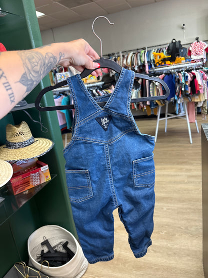 9m OshKosh Medium Wash Overalls