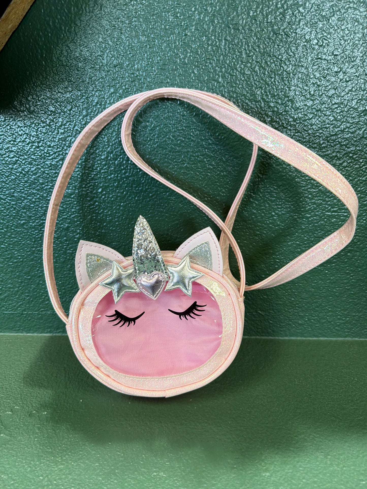 Pink Glitter Unicorn Purse