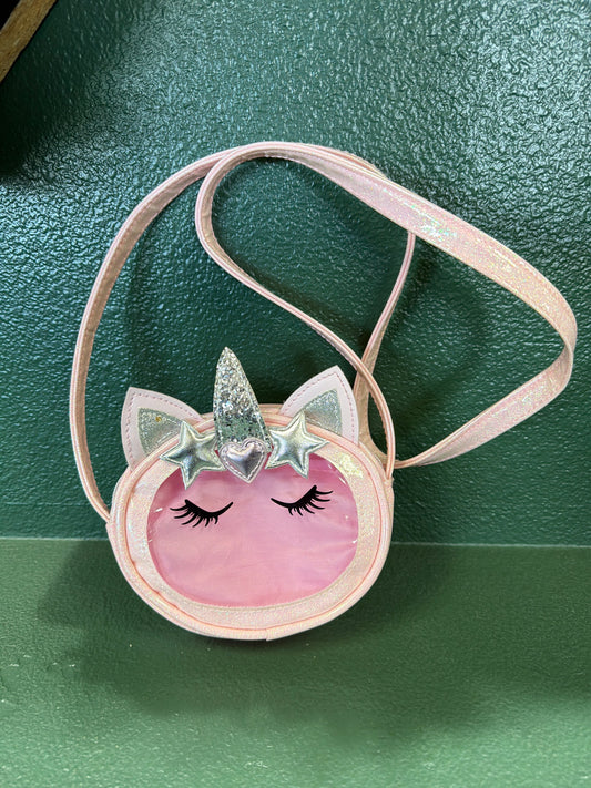 Pink Glitter Unicorn Purse