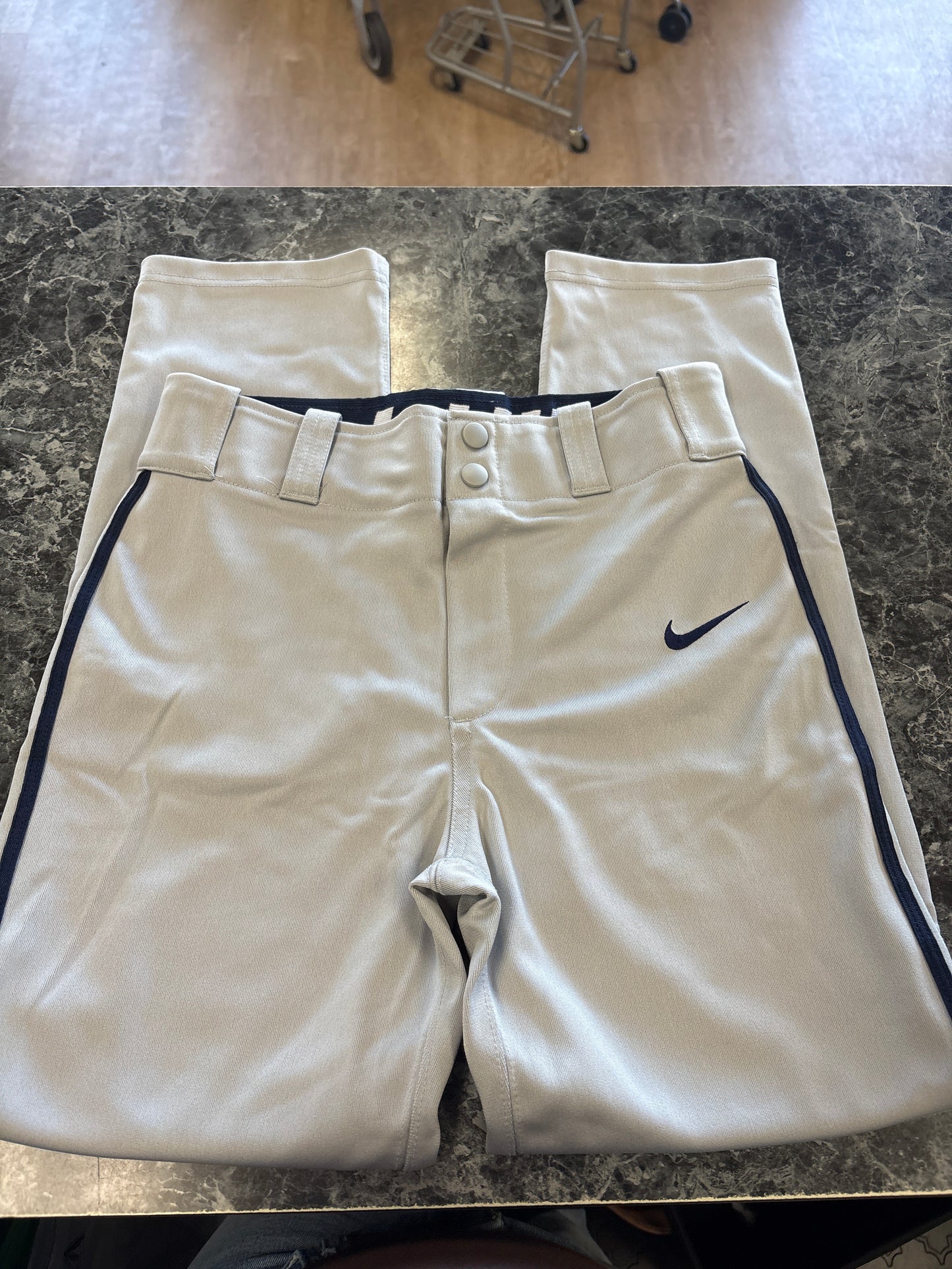 Youth Large - Grey/Blue Nike Baseball Pant