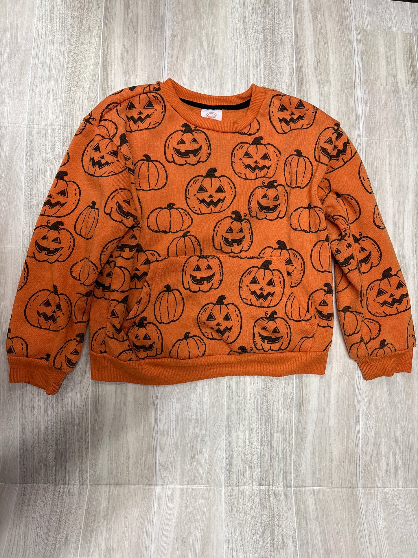 5T Orange Jack O Lantern Crewneck