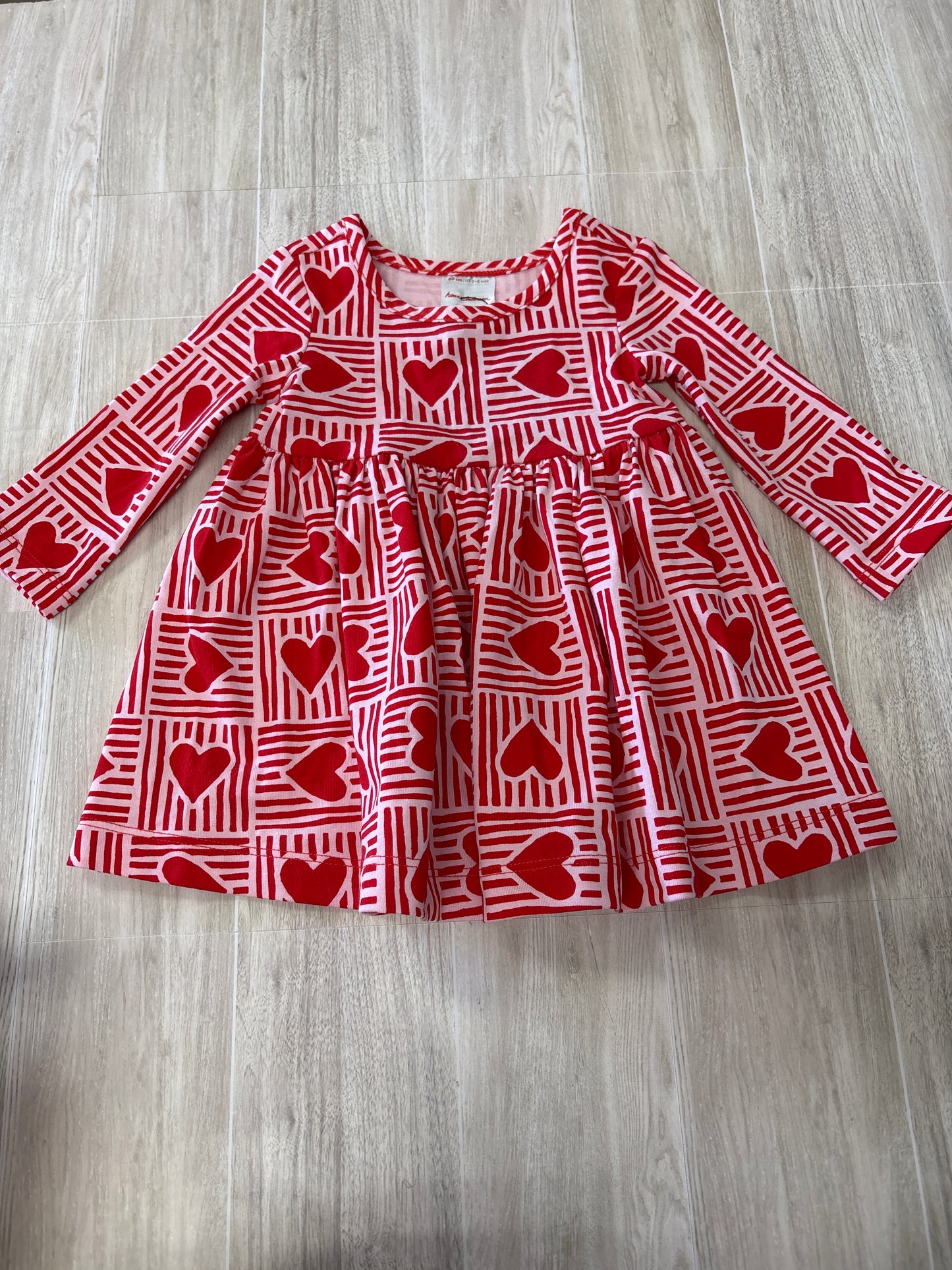 3-6m Red Heart Hanna Anderson Dress