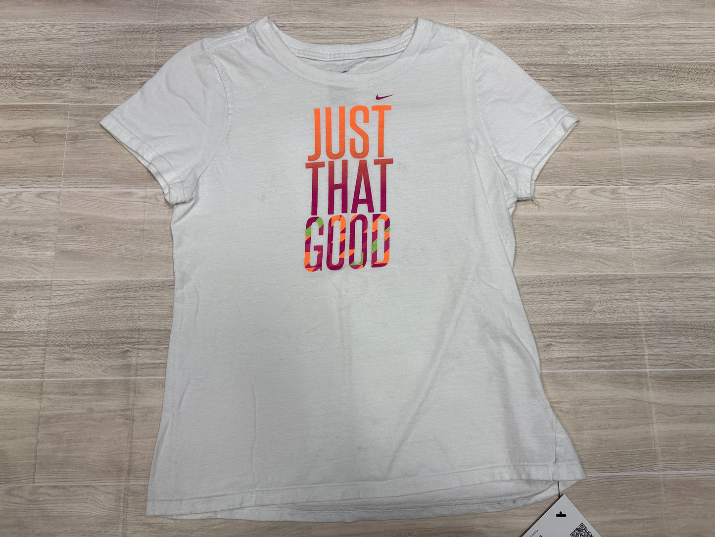 10/12 Nike Just That Good White Tee - BLEMISH