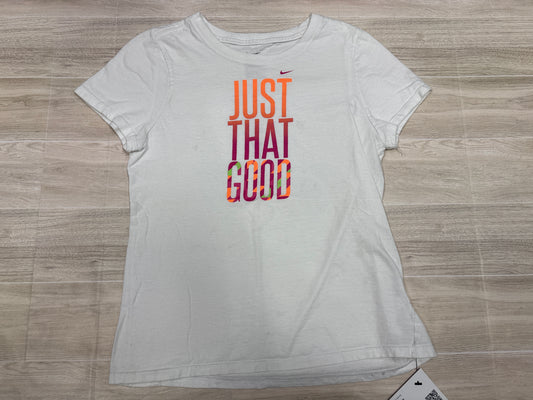 10/12 Nike Just That Good White Tee - BLEMISH