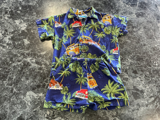 12m Hawaiian Navy 2 Piece Set