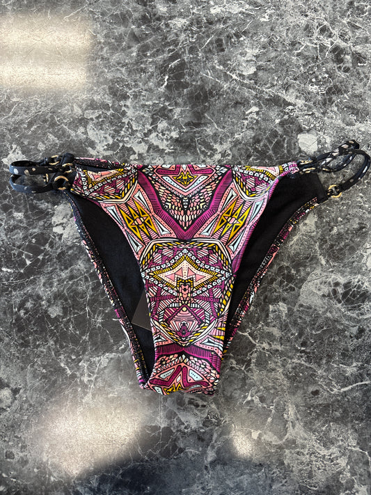 Womens Small Abercrombie Geometric Printed Swim Bottoms