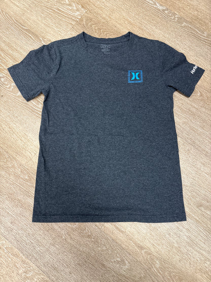 12 Hurley Charcoal Grey Blue Graphic Tee