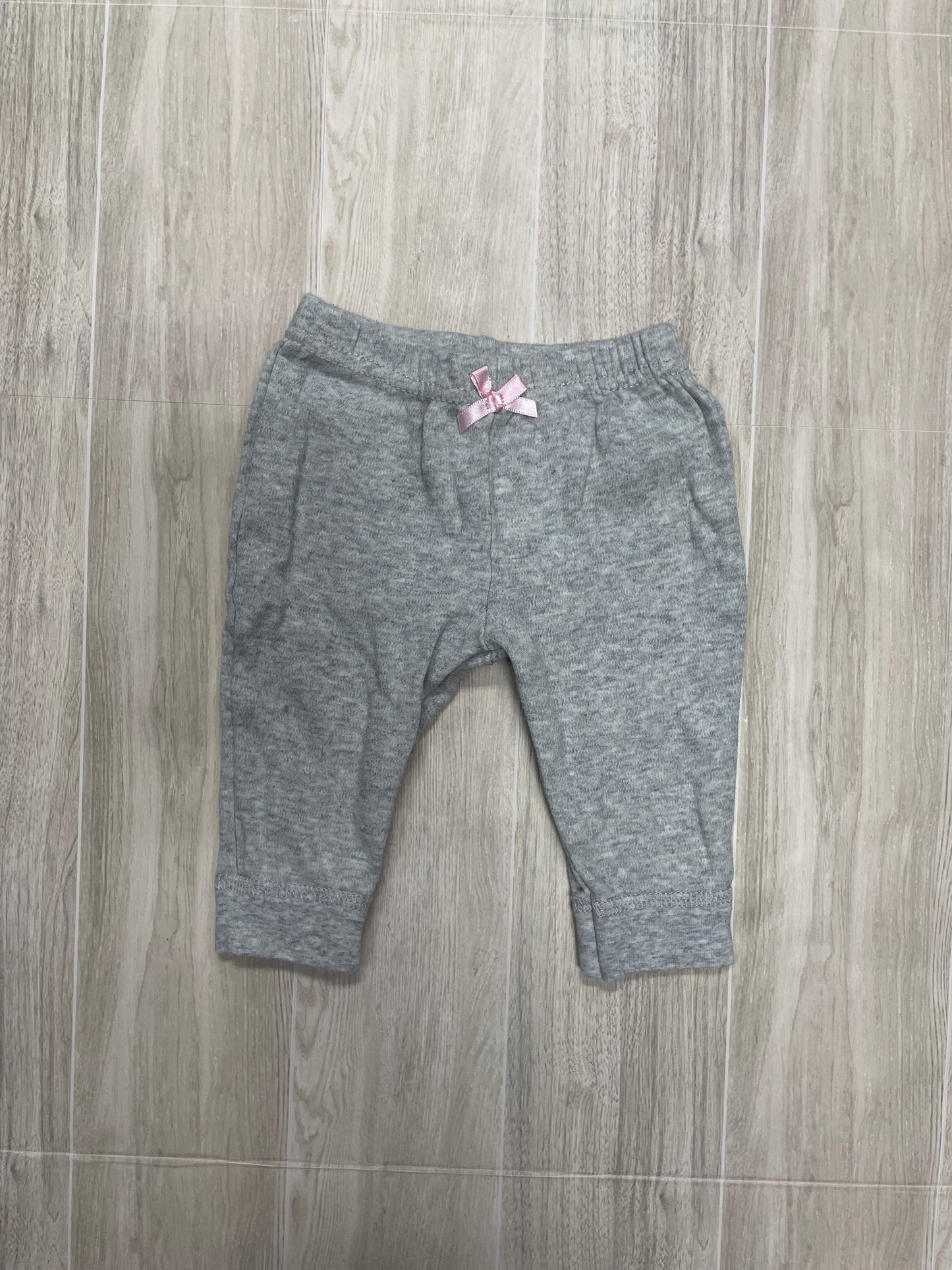 0-3m Jogger Pant with Bow - Grey